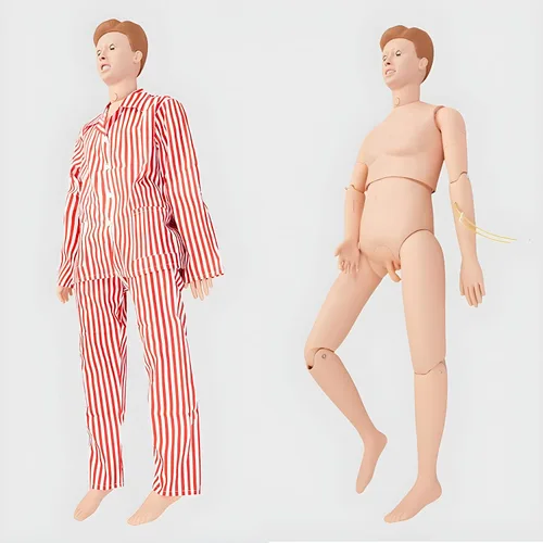 Miniatura 2 de Maniquí de entrenamiento de habilidades de enfermería, cuidado del paciente, tamaño real, 67 pulgadas, maniquí de cuerpo completo para enfermería