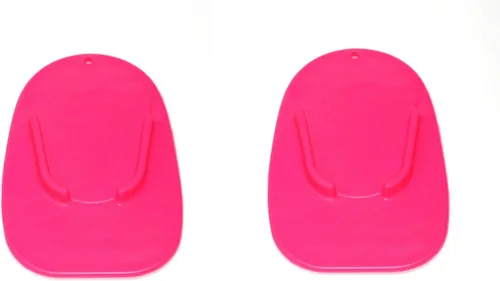 Miniatura 7 de Placa de soporte para motocicleta, color rosa naranja y negro, base de soporte para motocicleta, moto, motocross, perfecta para estacionar