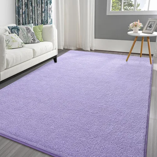 Miniatura 15 de Pettop - Alfombras para dormitorio y sala de estar, 6x9 Beige alfombras de espuma de memoria espesada para interiores, alfombra moderna estética