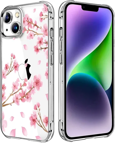 Miniatura 123 de Funda transparente de girasol compatible con iPhone SE 2022 SE 2020 7 8, funda trasera floral para niñas y mujeres, funda protectora transparente