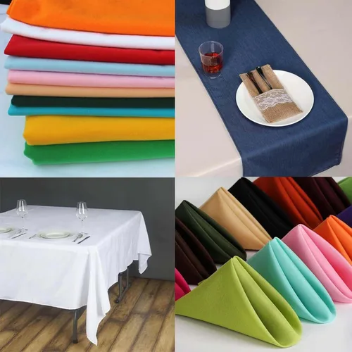 Miniatura 4 de Efavormart - Perno de tela de poliéster negro para banquetes de boda, restaurante, venta al por mayor, para fiestas, eventos, decoración, artes