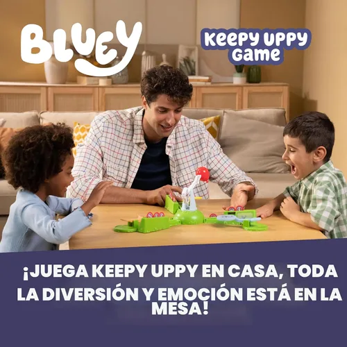 Miniatura 2 de Juego Bluey Keepy Uppy, juego motorizado para niños pequeños con paletas de los personajes Bingo y Chilli, juegos para niños de más de 4 años
