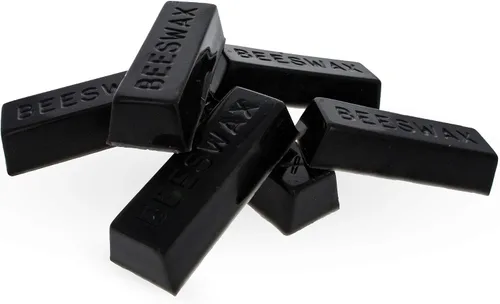 Miniatura 2 de Juego de 6 ceras de abeja rectangulares con triple filtrado negro, 6 onzas