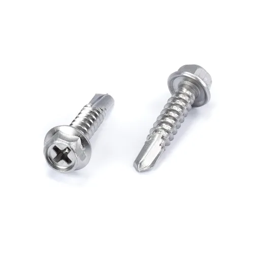 Miniatura 31 de THE CIMPLE CO Tornillo de cabeza hexagonal autorroscante/perforación, tamaño #14, 1 pulgada de longitud, acero inoxidable 410 con cabezal