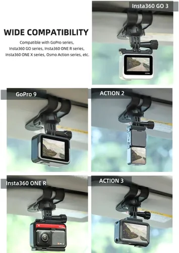 Miniatura 4 de Soporte para visera solar de automóvil para teléfono celular, abrazadera de teléfono de rotación de 360°, soporte de montaje para automóvil