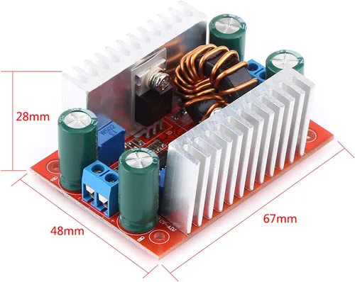 Miniatura 7 de Convertidor de impulso de corriente constante Módulo de controlador LED Convertidor de impulso de CC CC a CC DC8.5V -50V a DC10V a 60V Regulador