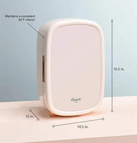 Miniatura 6 de Cooluli Beauty - Refrigerador para el cuidado de la piel de 12 litros, para maquillaje, cosméticos y productos de cuidado facial de la piel