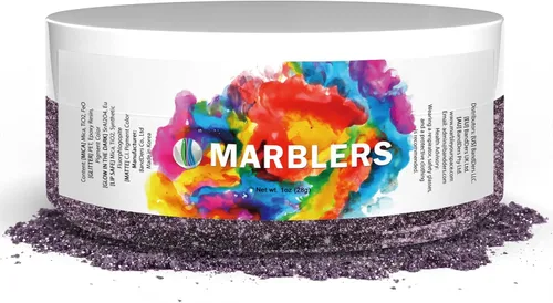 Miniatura 108 de MARBLERS - Polvo de mica de grado cosmético, nacarado, no tóxico, vegano, libre de crueldad, sombra de ojos, esmalte de uñas, arte de uñas, [Gris]