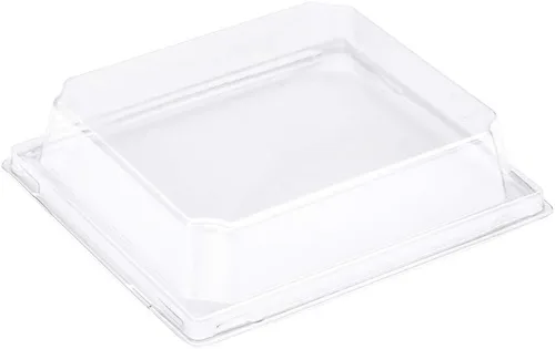 Miniatura 8 de Restaurantware -Matsuri Vision Bandejas de sushi de 5 x 4.4 x 1.4 pulgadas, 100 cajas de embalaje de sushi a prueba de grasa. Las tapas se venden