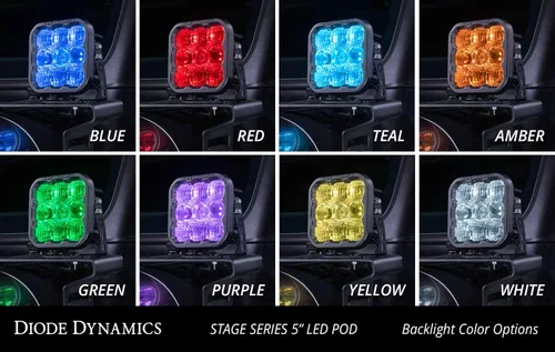 Miniatura 4 de Diode Dynamics SS5 CrossLink - Barra de luz LED de 3 cápsulas (una), combo blanco profesional