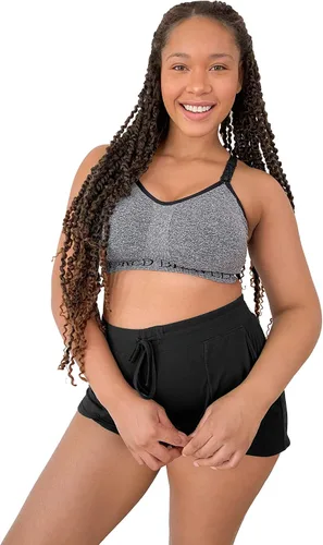 Kindred Bravely Sublime Busty - Brasier deportivo de lactancia y maternidad de bajo impacto para F, G, H, I Cup (terracota ombrado)