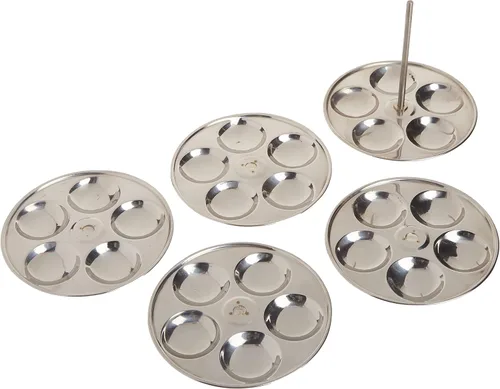 Miniatura 4 de Tabakh - Mini soporte para bebé de acero inoxidable con 5 estantes, hace 25 mini Idlys