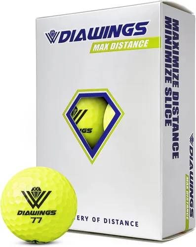 Miniatura 8 de Diawings Max Distance - Pelotas de golf para máxima distancia, anticorte, giro bajo, tiros rectos, media docena, 6 pelotas Blanco, rosa, naranja
