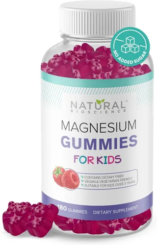 Miniatura 11 de Gomitas de magnesio sin azúcar para niños, 100 mg, suplemento de magnesio masticable para niños, apoyo para calmar y dormir, antiestrés, salud ósea