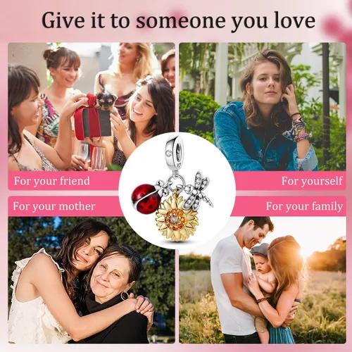 Miniatura 6 de Parmuz Charms for Bracelets 925 Sterling Silver summer travel Ocean Lucky charm beads Pendant Jewelry Gift for Woman Teen Girl Mom Daughter