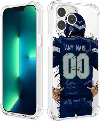 Miniatura 30 de Funda protectora personalizada con nombre y números para iPhone 15, 14, 13, 12, 11 Xs Max XR 8 7 6 Plus 11 Pro Mini, delgada, a prueba de golpes