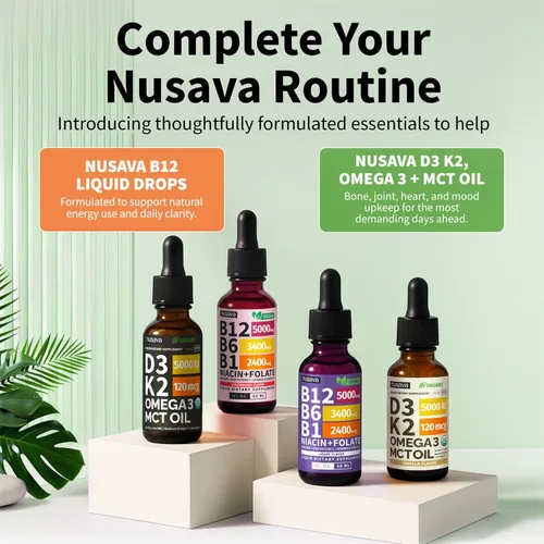 Miniatura 8 de Paquete de 2 gotas líquidas de vitamina B12 y B6, complejo de vitamina B sublingual B12 - Vitamina B 12 de 5000 mcg - B12 metilcobalamina