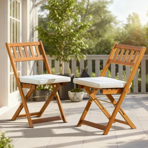 Miniatura 9 de IDZO Juego de 2 sillas Adirondack para exteriores, respaldo premontado, juego de muebles de patio, muebles de exterior para jardín, porche, terraza