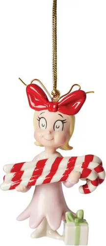 Miniatura 7 de Adornos de Lenox, adorno navideño de Rudolph y el elefante solitario, porcelana con acentos dorados y cordón para colgar para decoración del árbol