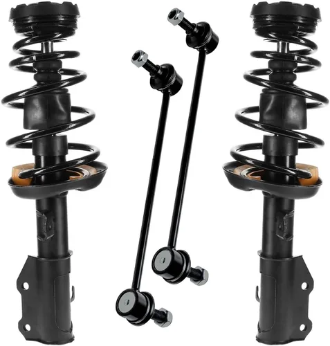 Miniatura 27 de Detroit Axle - Kit de puntales delanteros 2WD para Ford F-150 2005-2008 Lincoln Mark LT 2005-2008, 2 puntales con muelle helicoidal, 2 enlaces