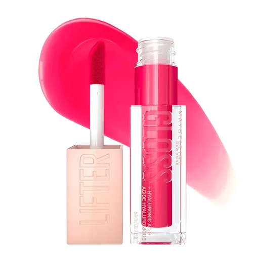 Miniatura 28 de Maybelline Lifter Gloss, Brillo de Labios Hidratante con Ácido Hialurónico, Alto Brillo para Labios Más Llenos, Perla, Perla Plateada Transparente
