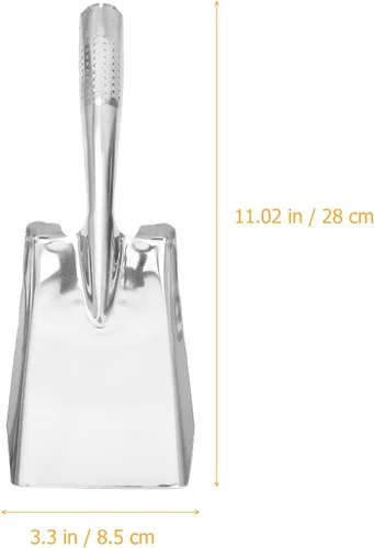 Miniatura 2 de Generic Pala de jardín de acero inoxidable - Mini paleta de mano para plantar trasplante y aflojar el suelo - Herramienta duradera de jardinería al