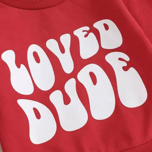 Miniatura 147 de BemeyourBBs Conjunto divertido de sudadera y pantalones de manga larga con letras divertidas para bebé niño y niño