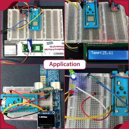 Miniatura 8 de GeeekPi Kit definitivo para Raspberry Pi Pico W con encabezados, tutoriales detallados, ejemplos de proyectos, varios elementos para programación
