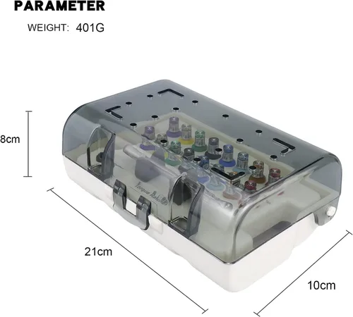 Miniatura 6 de BoNew Juego de herramientas de reparación universal Den~tal para implantes, destornilladores, kit de prótesis colorido, juego de llaves