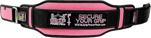 Miniatura 7 de Grip Power Pads Cinturón de levantamiento de pesas para mujer, gimnasio, fitness, sentadillas de culturismo, estocadas, peso muerto, levantamiento