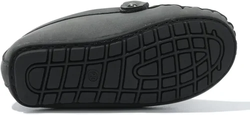 Miniatura 4 de Kannior Mocasines de cuero sin cordones para niños y niñas, con textura, planos, vestido de barco, mocasín, escuela, zapatos para caminar