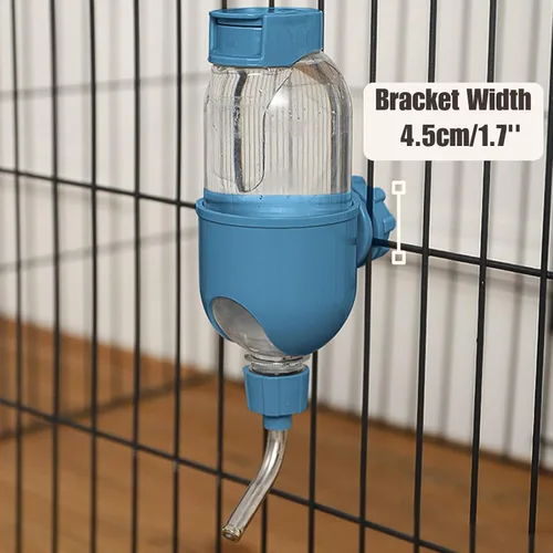 Miniatura 4 de Botella de agua para mascotas para jaula de 17 onzas, dispensador de agua antigoteo para animales pequeños, conejos, conejillos de indias, Azul