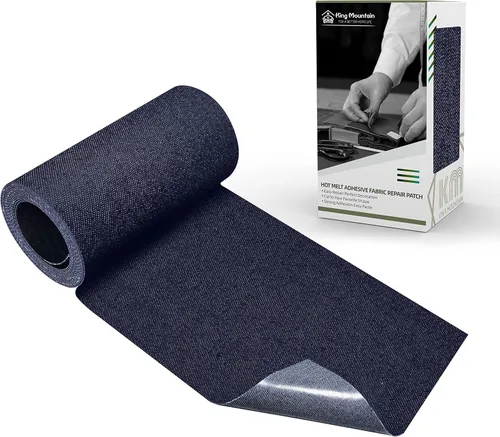 Miniatura 34 de KING MOUNTAIN Parche de lona para planchar, 3"×60", parche de reparación de tela de algodón 100% impermeable, utilizado para varios sofás, tiendas