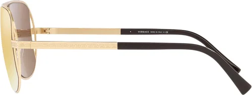 Miniatura 2 de Versace Gafas de sol para hombre marco dorado lentes de espejo marrón dorado 2244in Oro