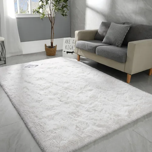 Miniatura 12 de Hutha Alfombras de Área Grandes de 5x8 pies para Sala de Estar, Alfombra Moderna Súper Suave y Esponjosa para Dormitorio, Alfombras Shag Peludas