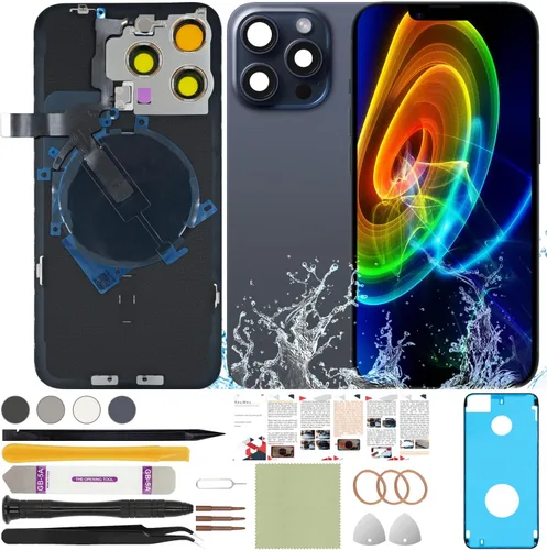 Miniatura 45 de Funda trasera de repuesto compatible con iPhone 8 de 4.7" + Herramientas profesionales (Gris espacial)