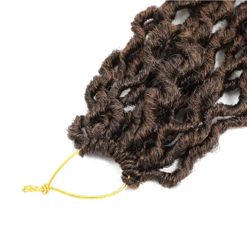 Miniatura 9 de Karida Goddess Locs - Cabello de ganchillo de 10 pulgadas, 8 paquetes de cabello de ganchillo mejorado para mujeres negras, rastas sintéticas de T30#