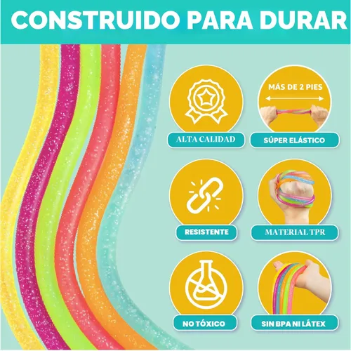 Miniatura 3 de BUNMO Juguetes sensoriales con cuerdas elásticas para niños de 3 años en adelante, estimulantes y adictivos, para niños, horas de diversión