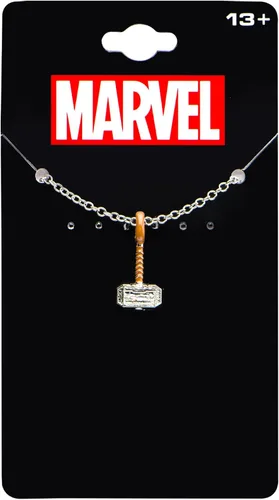 Miniatura 3 de Marvel Comics Thor Hammer - Collar con colgante unisex chapado en plata para adultos Joyería con licencia oficial talla única THORHAMPNK01B Metal
