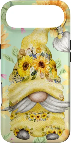 Miniatura 26 de iPhone 14 Pro Max Gnomo de girasol para jardín mamá hippies lindo patrón de verano caso