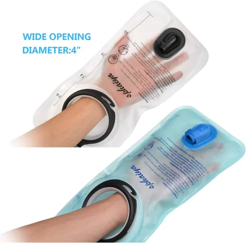Miniatura 5 de Bolsa de almacenamiento de agua de 2L-3L, bolsa de almacenamiento de agua, repuesto para senderismo, ciclismo, escalada, ciclismo, correr, camping