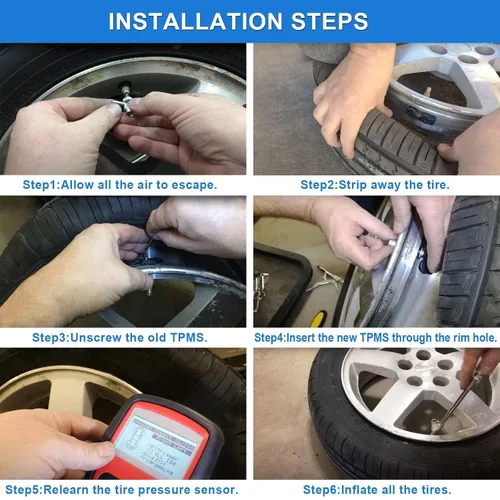Miniatura 5 de Sensor de presión de neumáticos TPMS compatible con Infiniti Nissan preprogramado 315MHz Reemplazar # 40700-JA01B 40700-1AA0B 40700-1AA0D