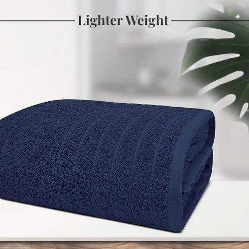Miniatura 6 de Tens Towels - Paquete de 1 toalla de baño jumbo de 40 x 80 pulgadas, extragrande y ligera, se seca más rápido, 100% algodón, súper suave y Azul