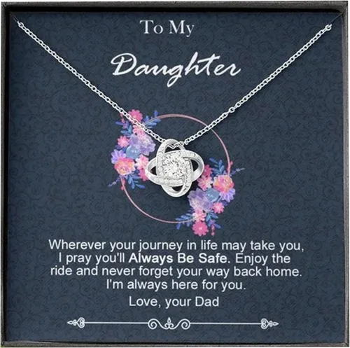 Daughter Necklaces From Dad Gifts For Daughter From Father - To My Daughter Gifts From Dad - Daughter Gifts Daughter Jewelry For Christmas