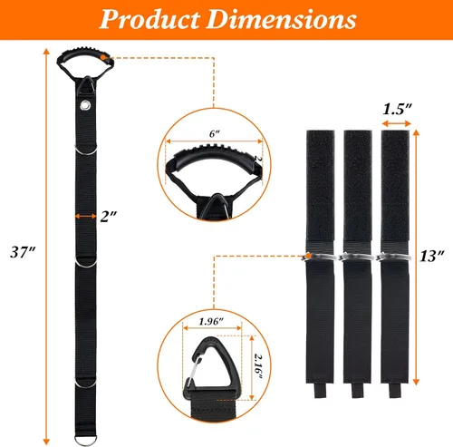 Miniatura 4 de Sistema de almacenamiento organizador de cables de extensión, gestión de cables de extensión resistente con múltiples soportes para cables