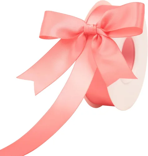Miniatura 15 de Cinta de satén blanca de 1 pulgada de doble cara, 25 yardas para envoltura de regalos, ramo de novia, decoración de boda, decoración de fiesta