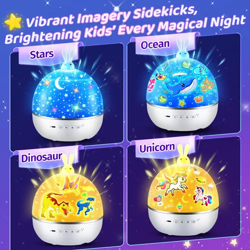 Miniatura 8 de Proyector de luz nocturna de dinosaurio de fuego, con 15 películas y música Bluetooth y luz nocturna de dinosaurio controlada a distancia, proyector