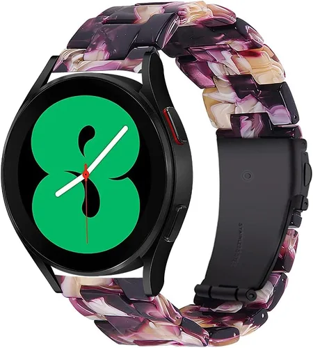 Miniatura 12 de Correas de reloj de resina compatibles con Samsung Galaxy Watch 7/6/5/4/FE 1.575 in 1.732 in, Galaxy Watch 6/4 Classic 1.654 in 1.693 in 1.811 in