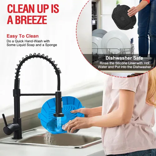 Miniatura 5 de Forros de silicona para freidora de aire para freidoras pequeñas de aire de 2 a 3 QT, olla de cesta y tazón de silicona reutilizable antiadherente