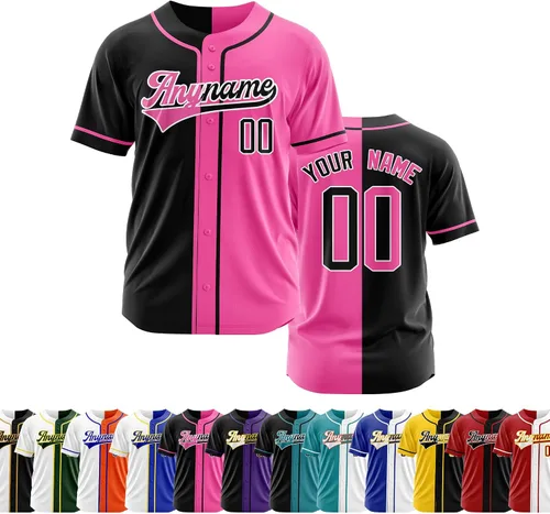 Miniatura 10 de Camiseta de béisbol personalizada con número de nombre cosido o impreso, camiseta de béisbol para hombres, mujeres, jóvenes, camiseta de béisbol